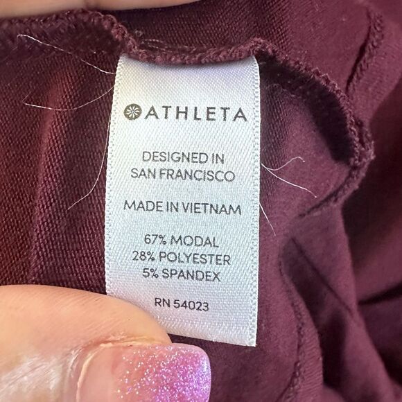 Athleta Cloudlight Athleisure Relaxed Asymmetrical Long Sleeve Activewear Top M - Picture 7 of 9